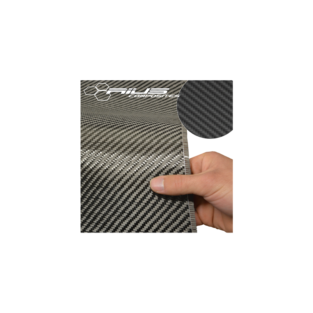 Tessuto fibra di carbonio twill 2/2 200g Toray 1mq