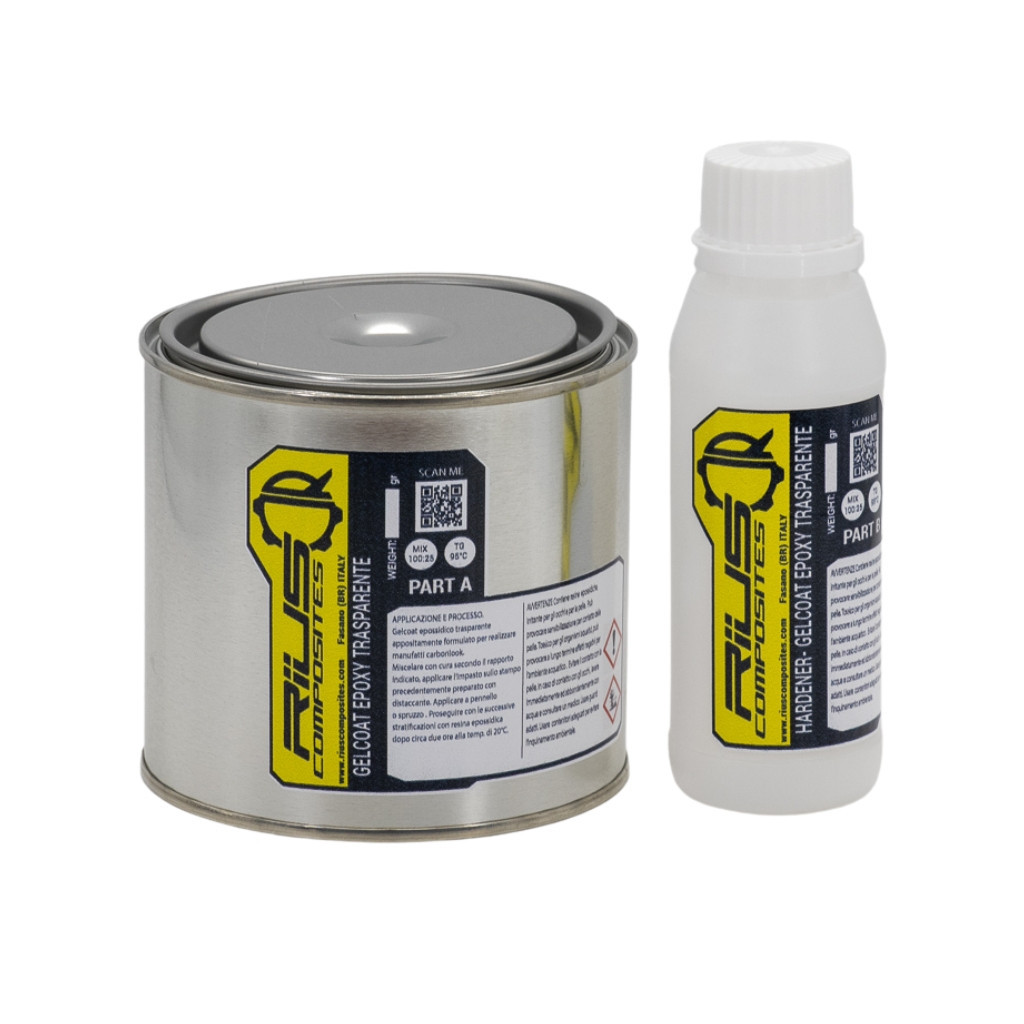 Gelcoat epossidico trasparente 0.650 kg